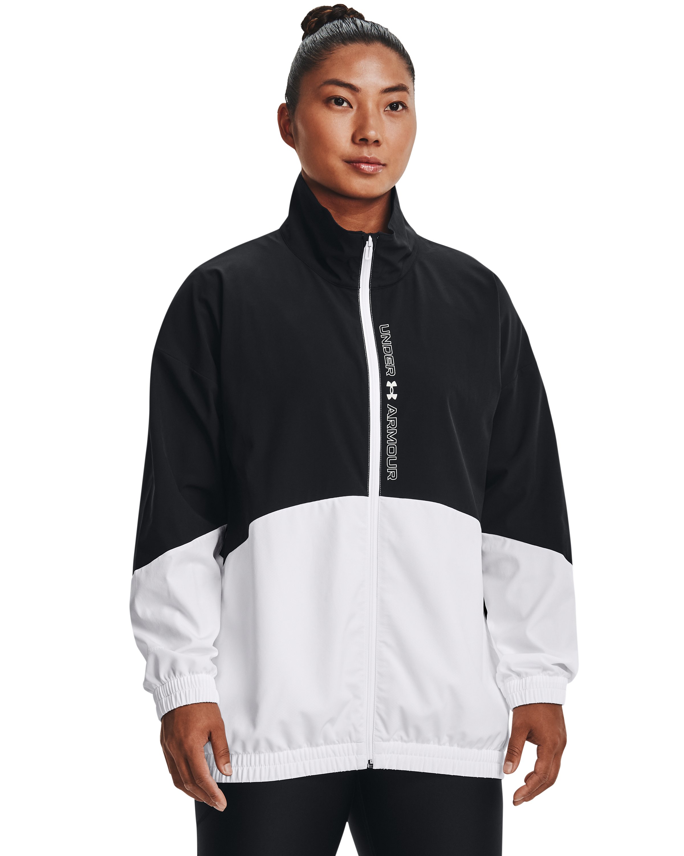 UA Woven Women's Oversized Full-Zip Jacket 5