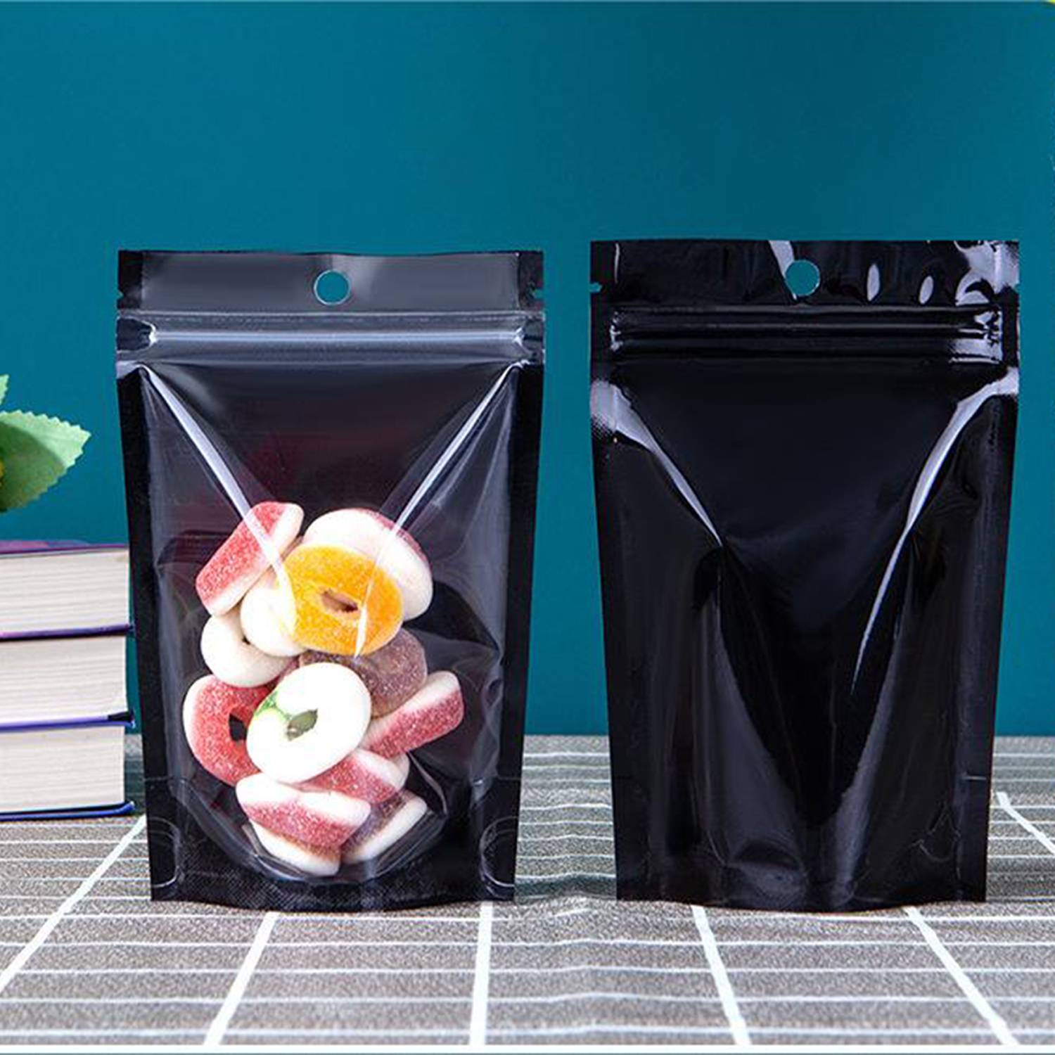 Food Storage Mylar Packaging Pouch Bag w/ Clear Window 3