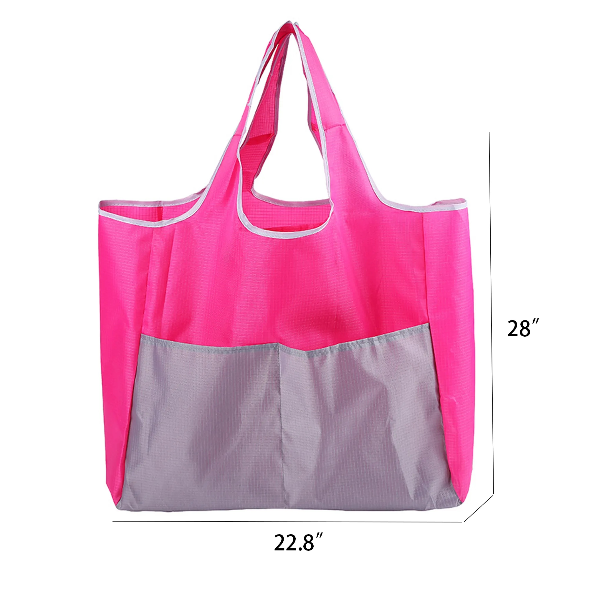 Portable Foldable Shopping Bag, custom tote bag with logo imprint 2