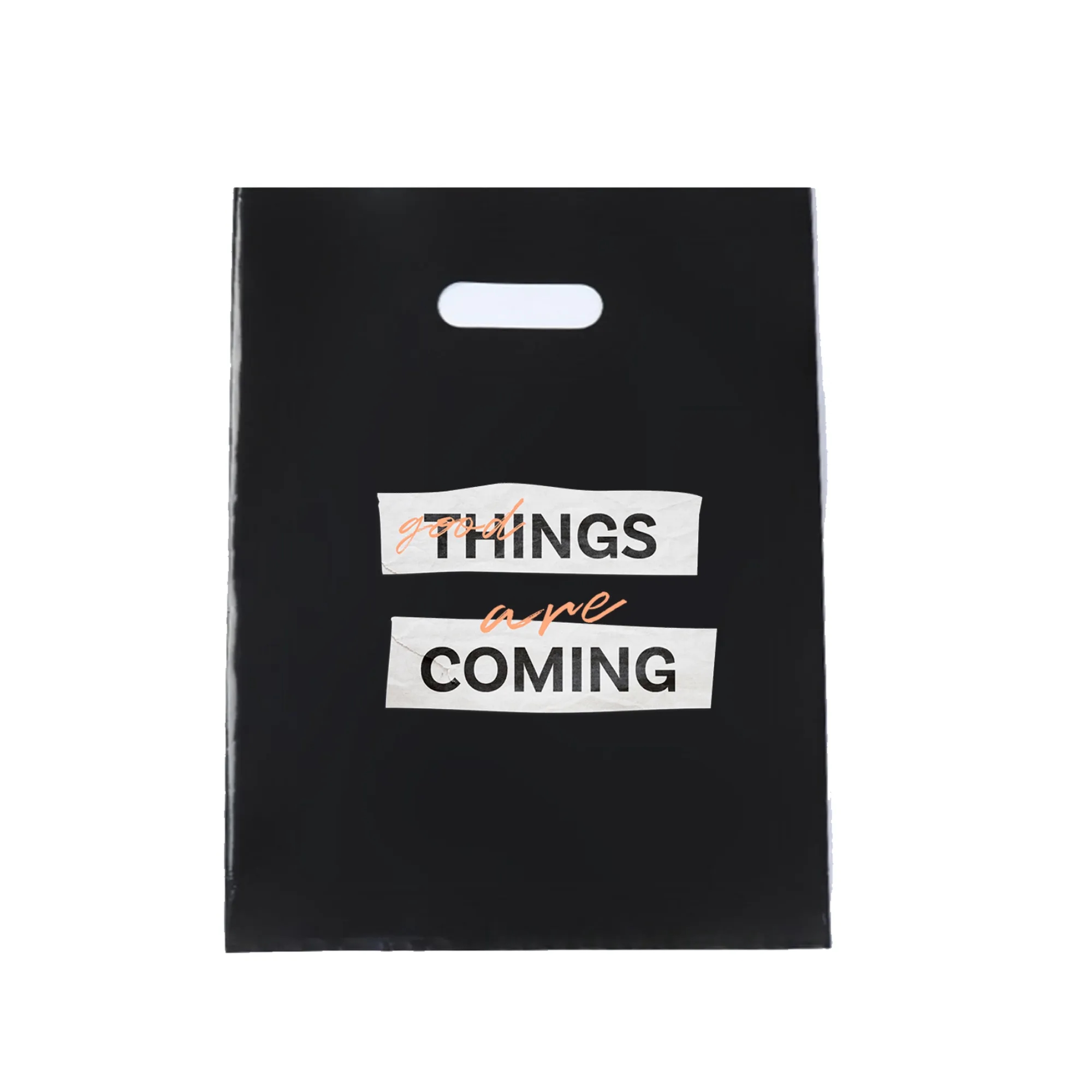 Small Business Plastic Boutique Bags With Die Cut Handles 6