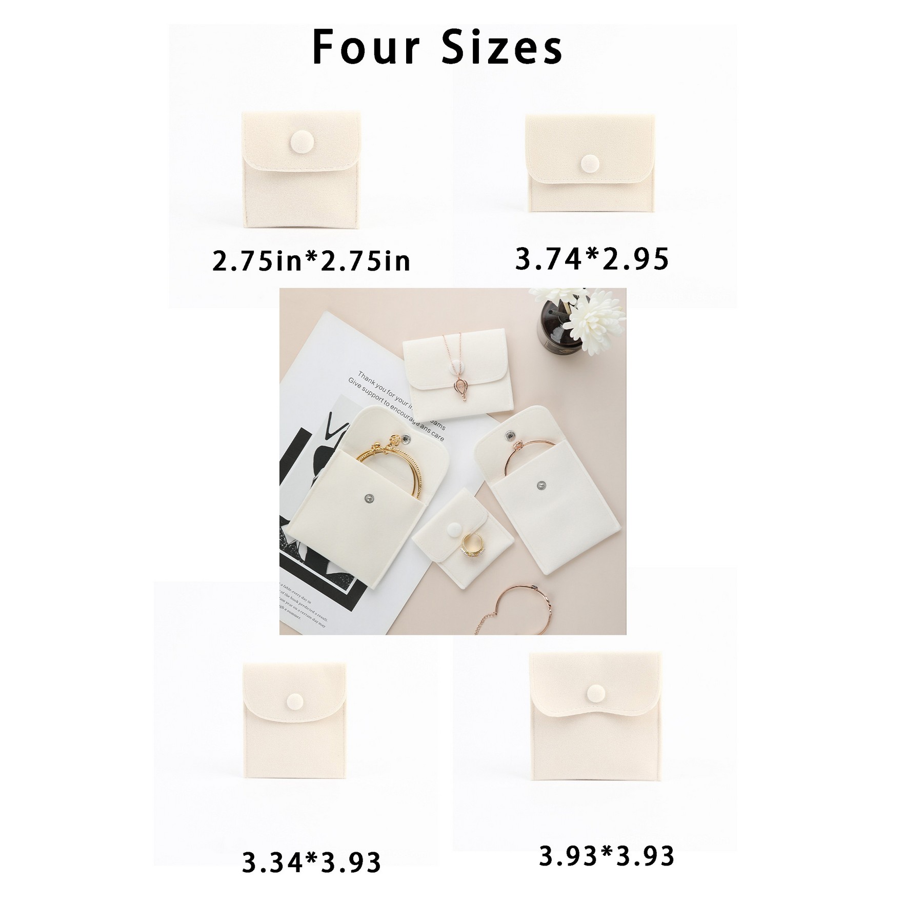 Jewelry Pouches With Snap Button Gift Bag 2