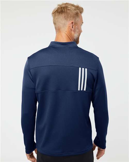 Men's 3-Stripes Double-Knit Quarter-Zip Pullover - A482 31