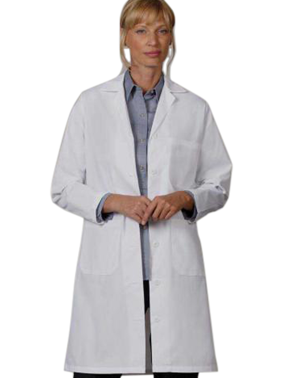 Fashion Seal - Women's Three-Pocket 39" Full-Length Lab Coat