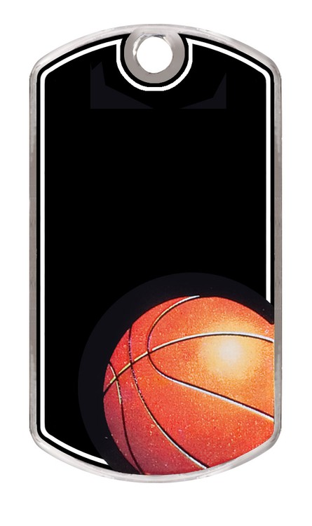 Basketball Metal Dog Tag 2