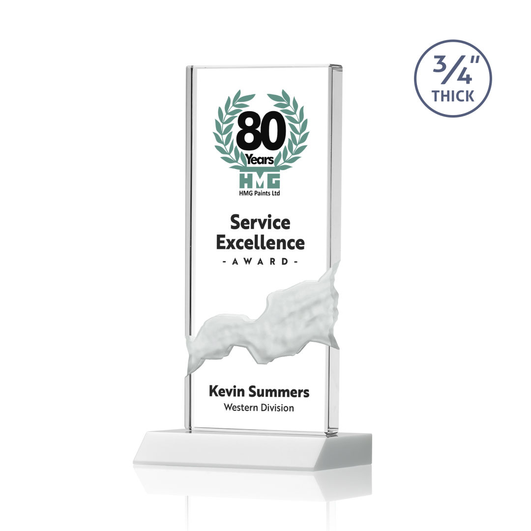 Poole VividPrint™ Award - White 5