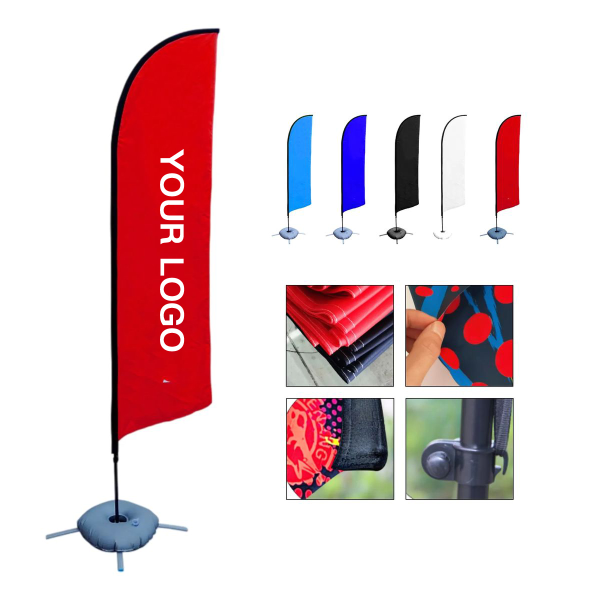 Outdoor Feather Flag Banner Double Sided Printing 8