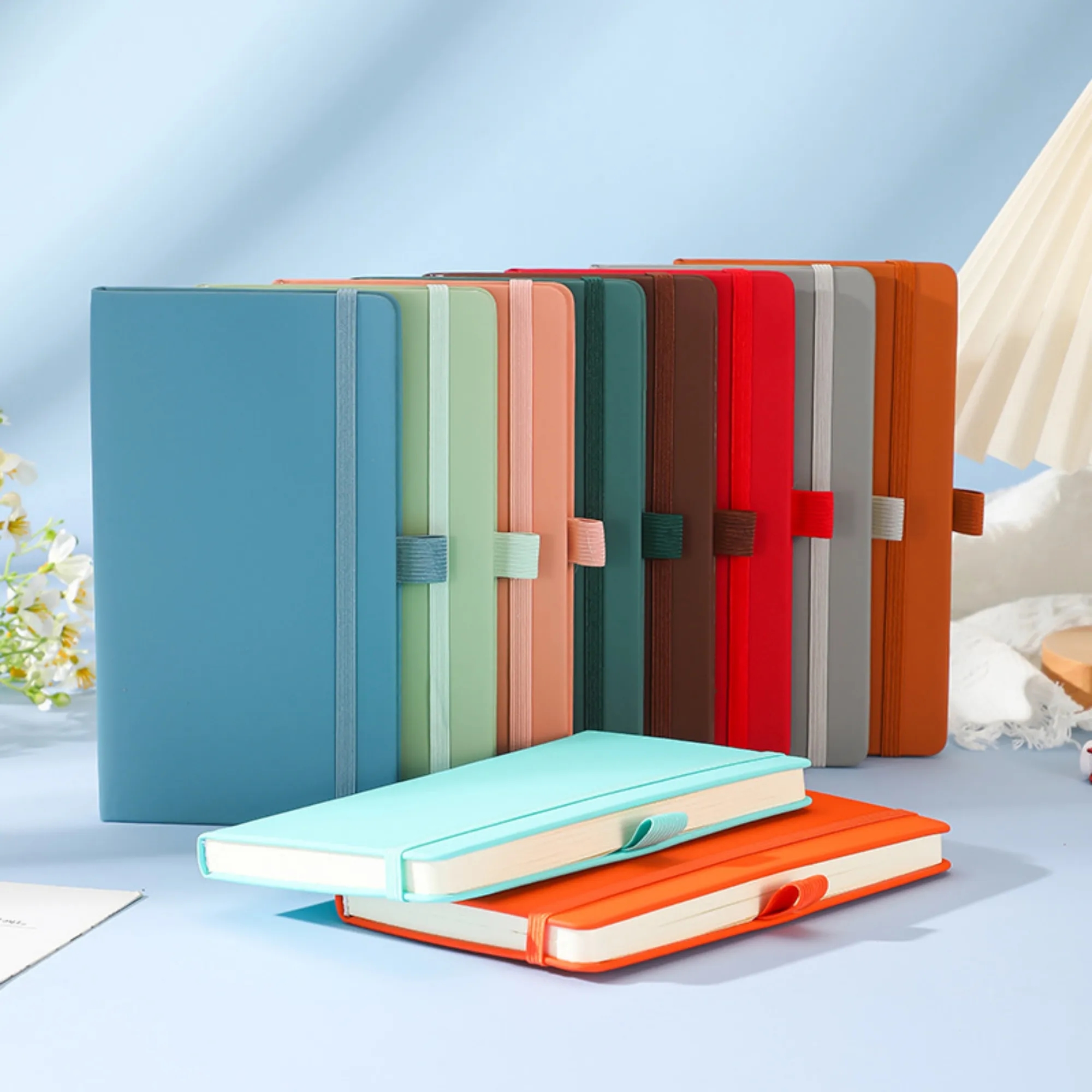 PU Leather A5 Notebook Woodfree Paper 6