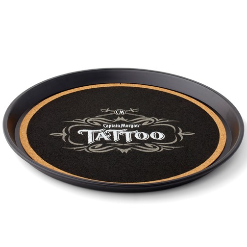 14" Round Cork Surface Serving Tray 2