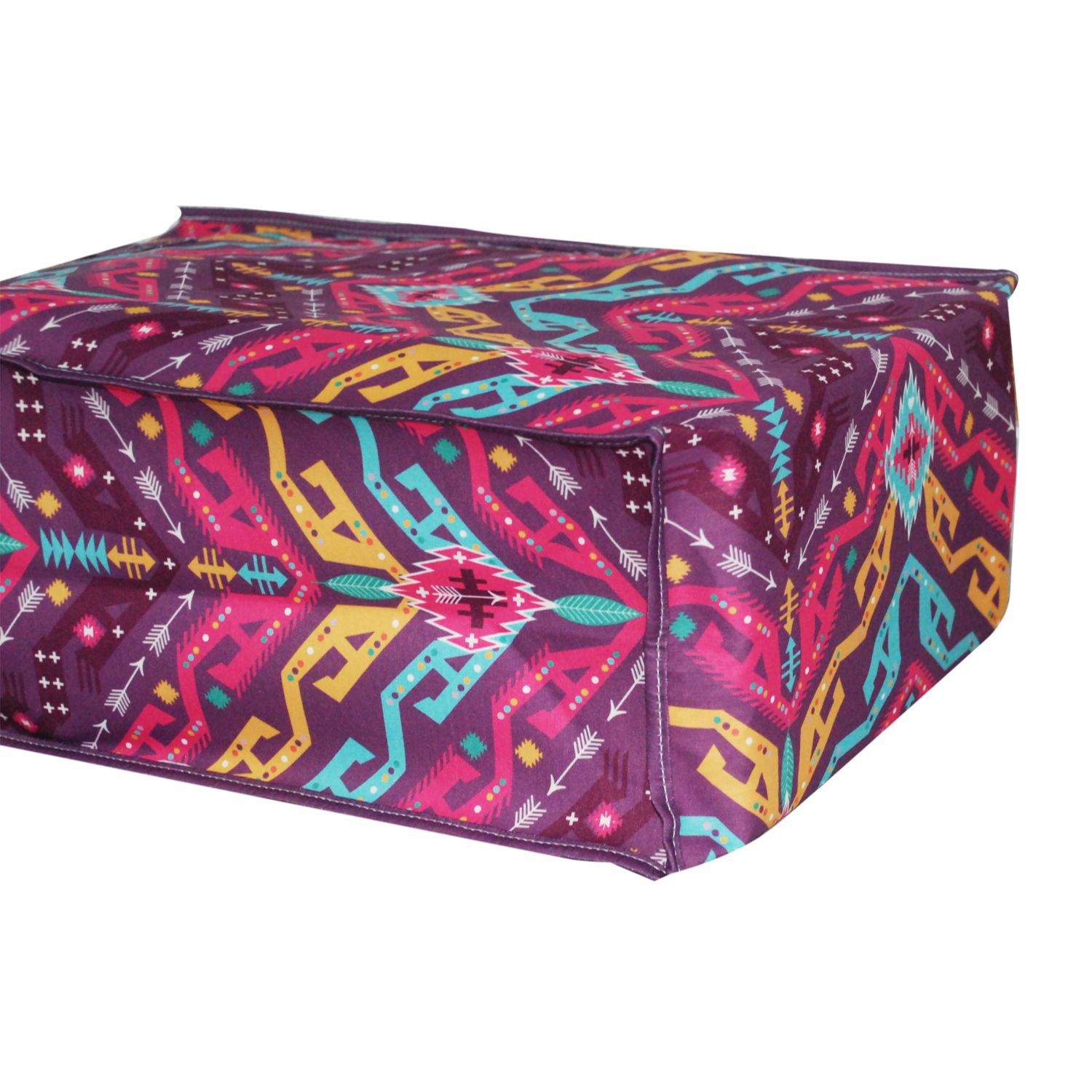Grocery Tote Bags 11.5"x15.5"x5"Gusset Full Color Cotton Bag, custom tote bag with logo imprint 3