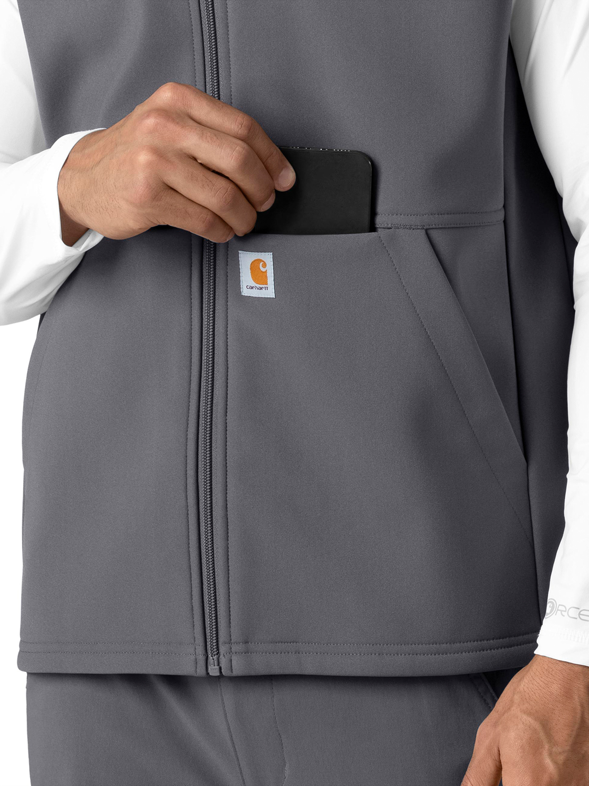 Carhartt Scrubs - Rugged Flex Peak - Men's Four-Pocket Bonded Fleece Vest 2