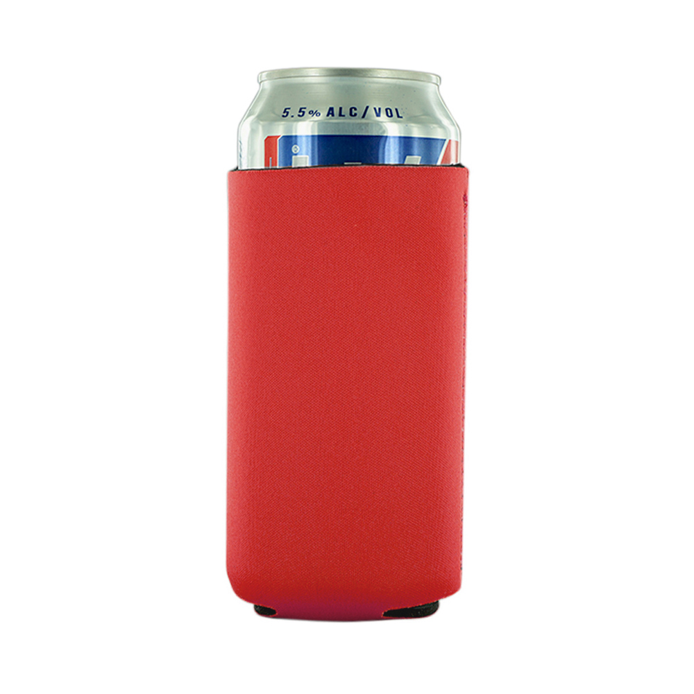 Tall Collapsible Neoprene Can Cooler With Pouch 6.29" X 3.54" 12