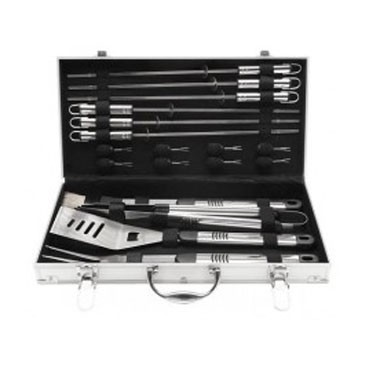 18pc BBQ Set in Aluminum Case - Screen Imprint 2