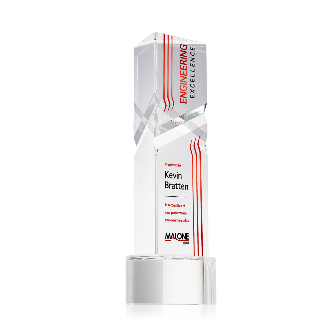 Oakham VividPrint™ Award on Paragon Base - Clear 5