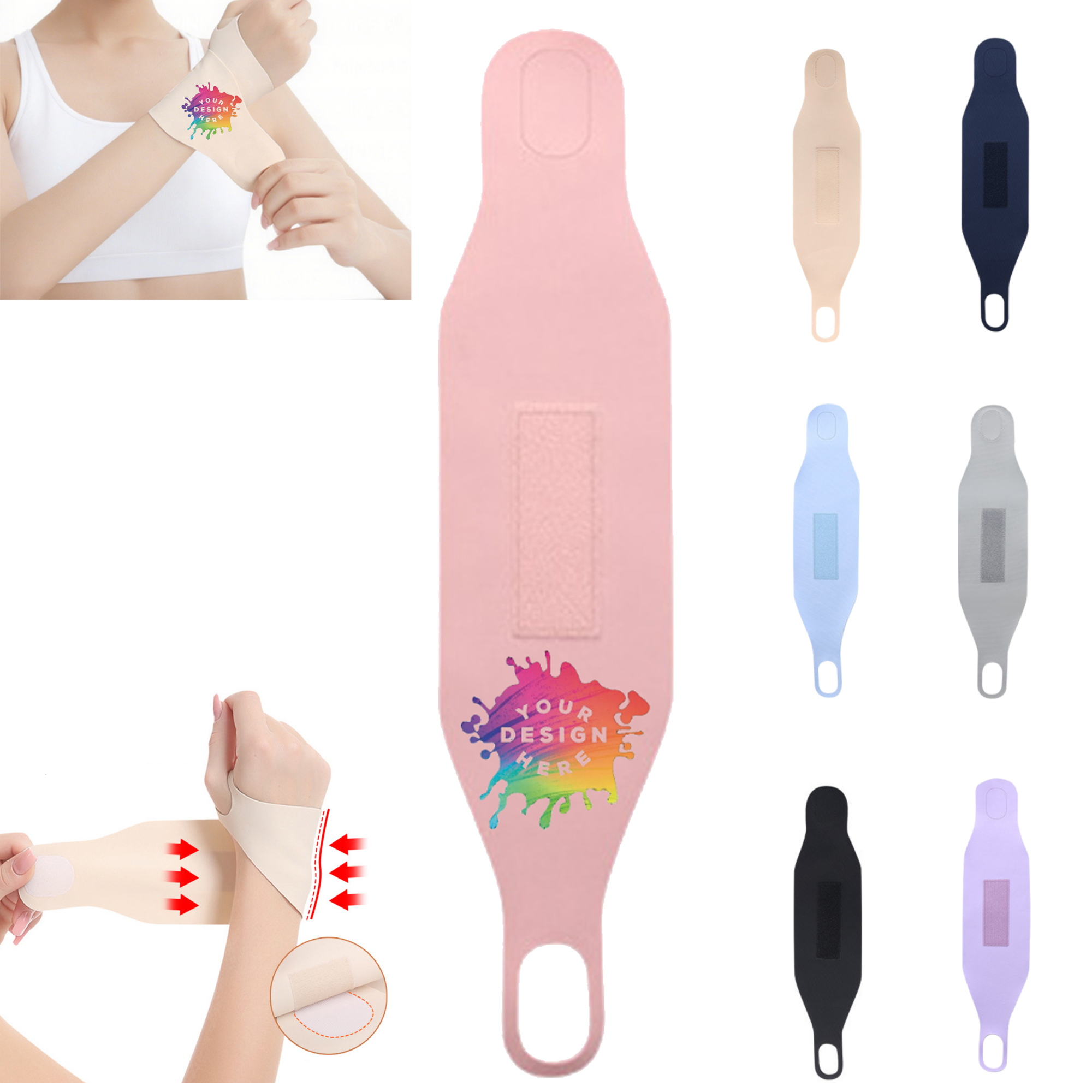Full Color Sports Breathable Wrist Support MOQ 50 3