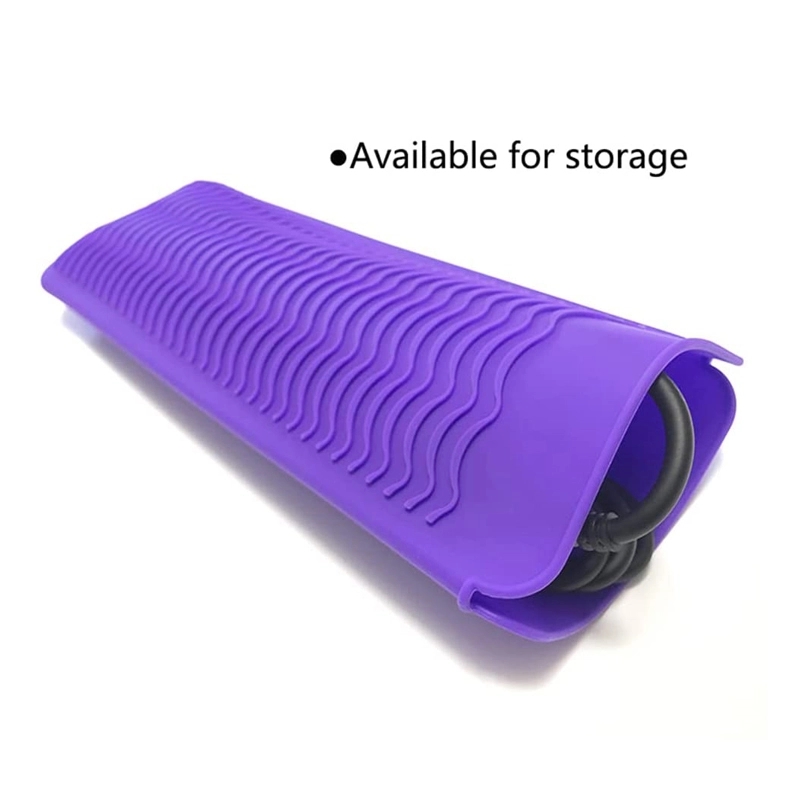 Heat Proof Silicone Mat Pouch For Hair Tools 4