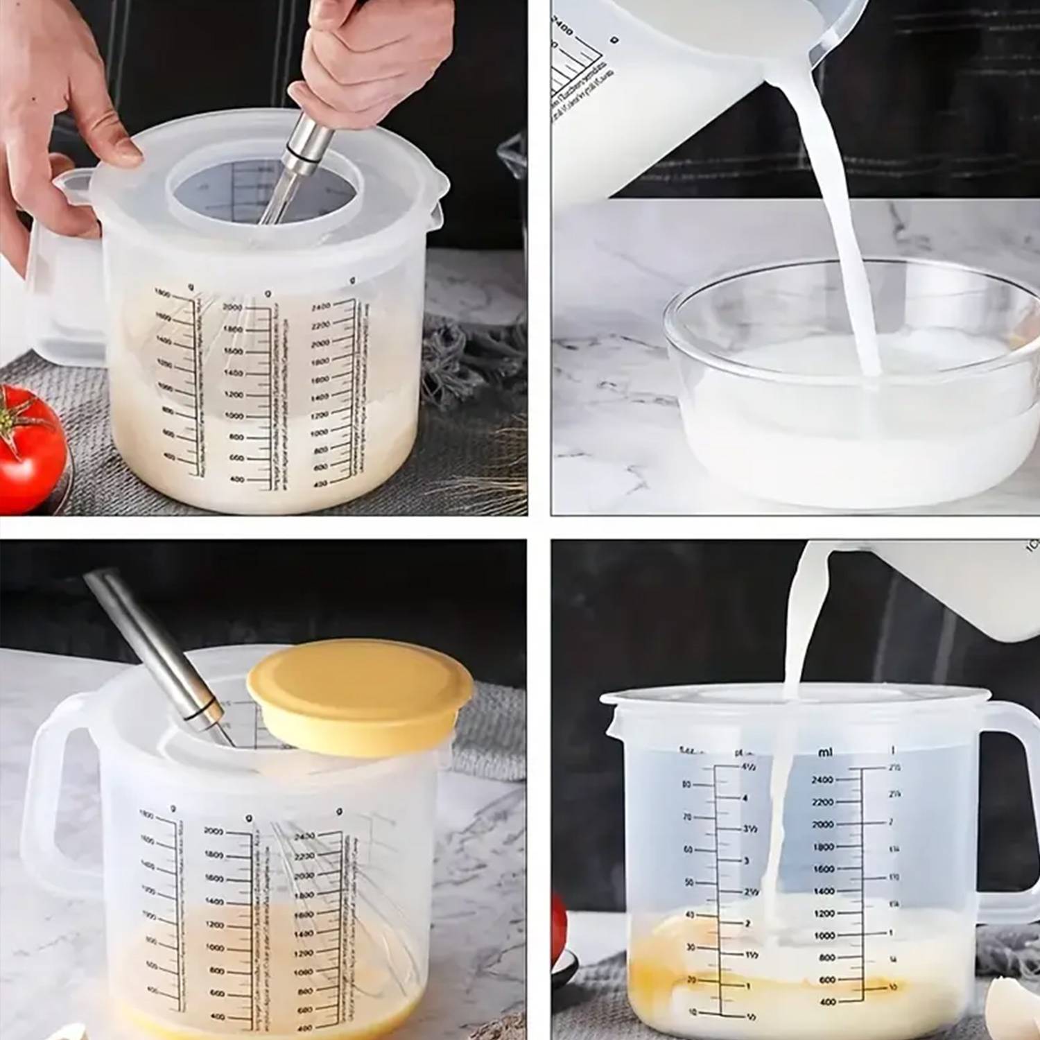 85 OZ Plastic Measuring Cup w/ Graduated Mixing Bowl 2