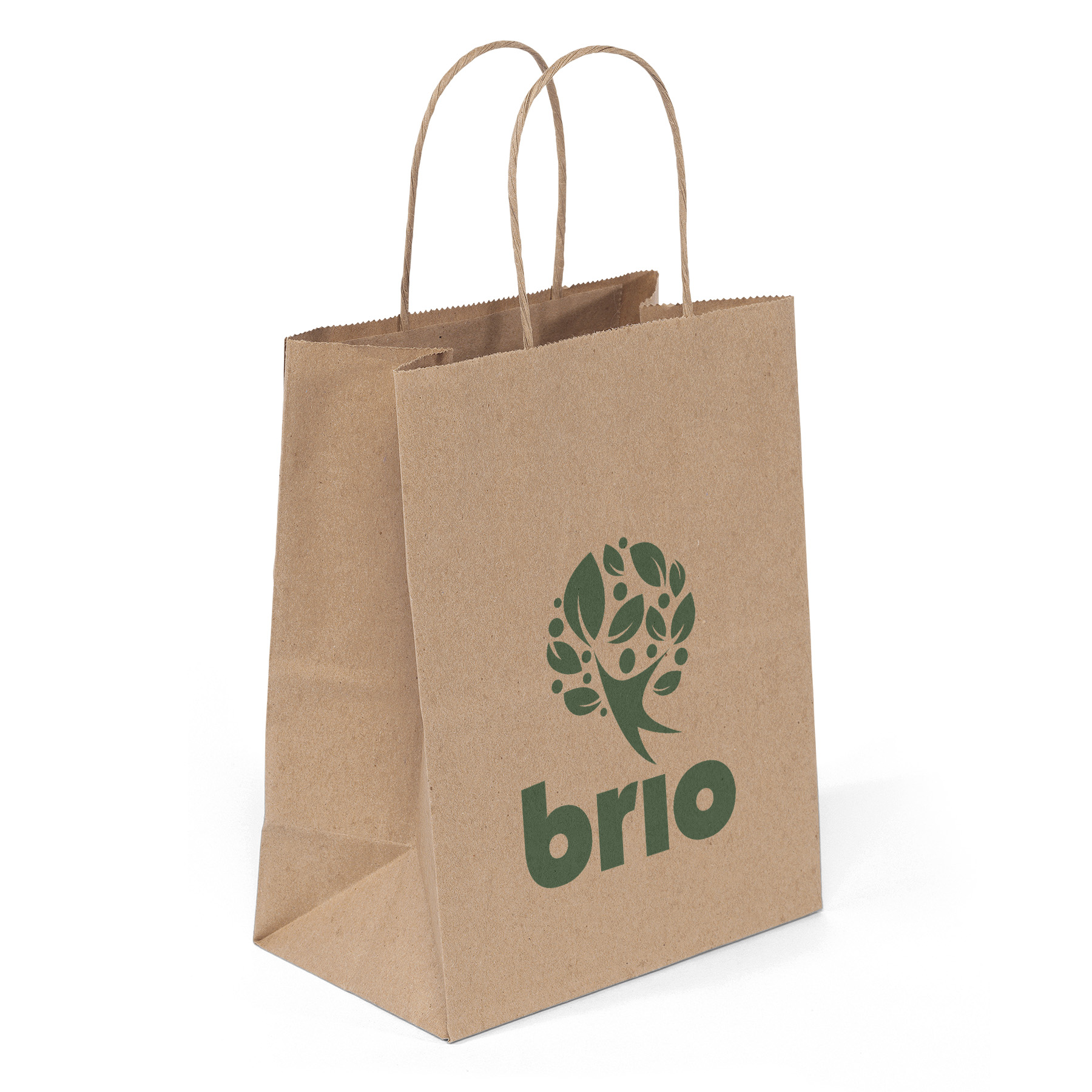 Eco Mini - Kraft-Brown Shopper - Flexo Ink Print