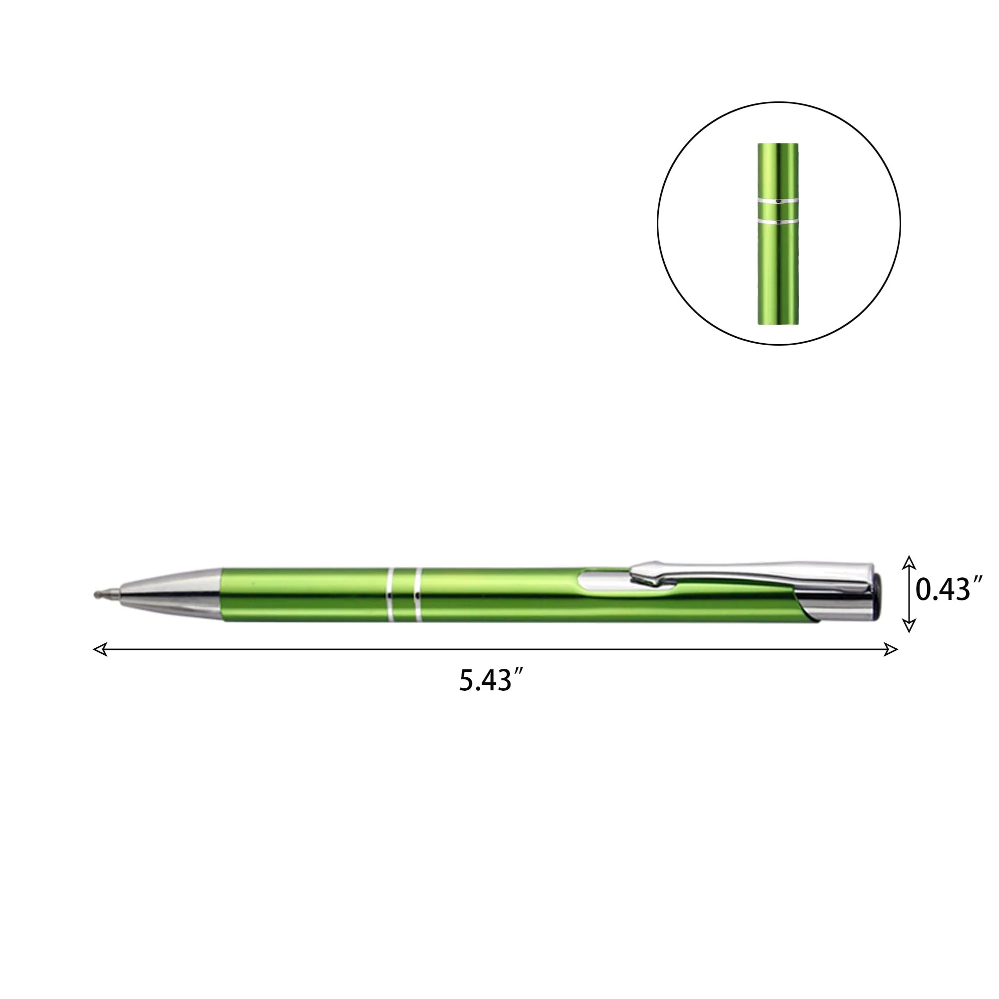 Office Double Ring Metal Ballpoint Pen 4
