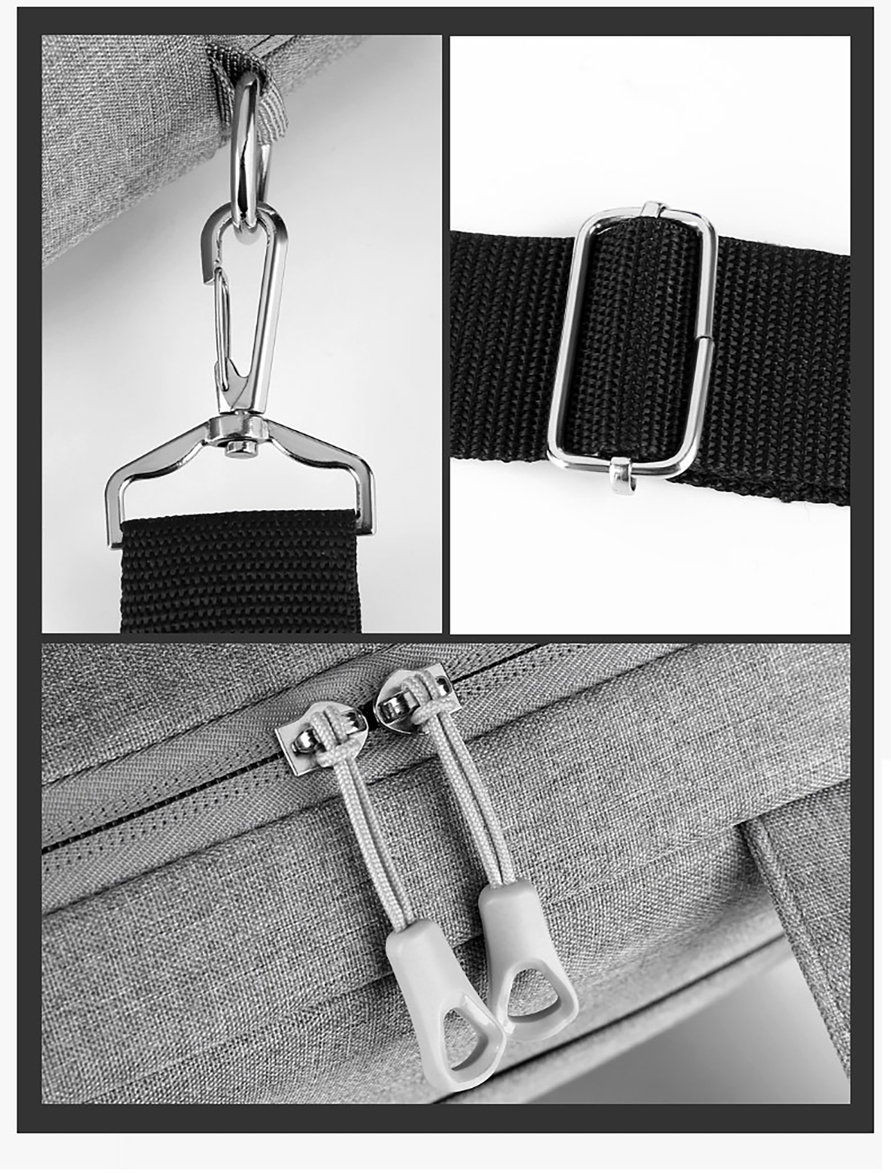 Expandable Briefcase Laptop Shoulder Bag--15.6 inch 8