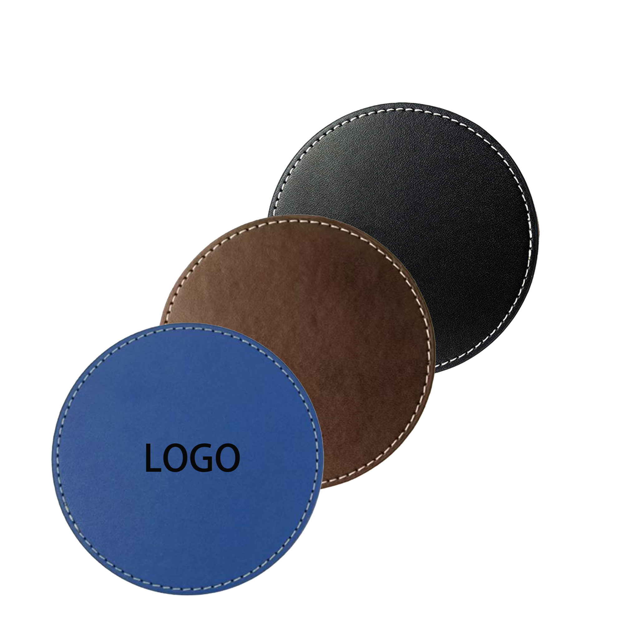 Round PU Leather Coasters 1