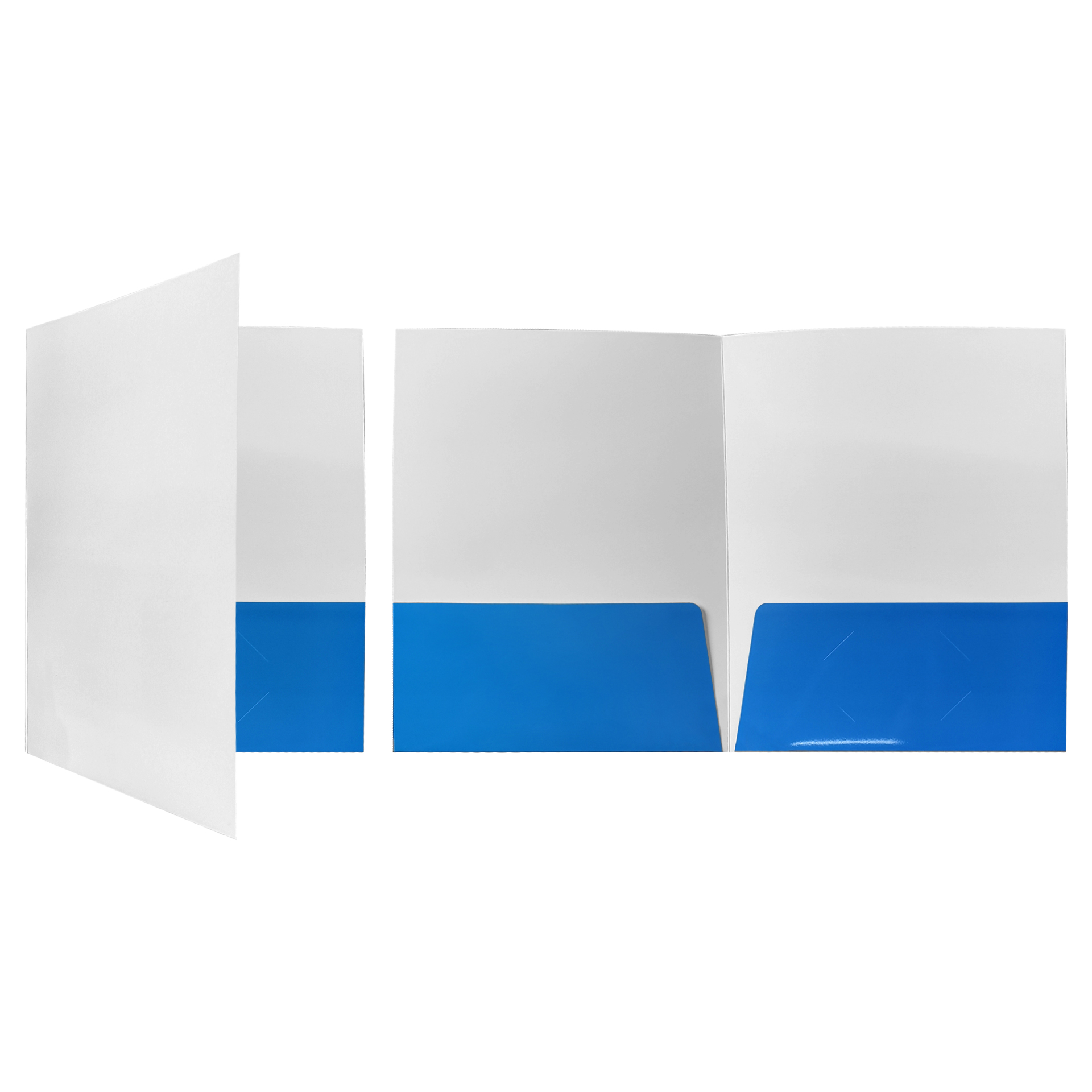 A4 Full Color 250g White Paper Folder W/ UV Gloss 10