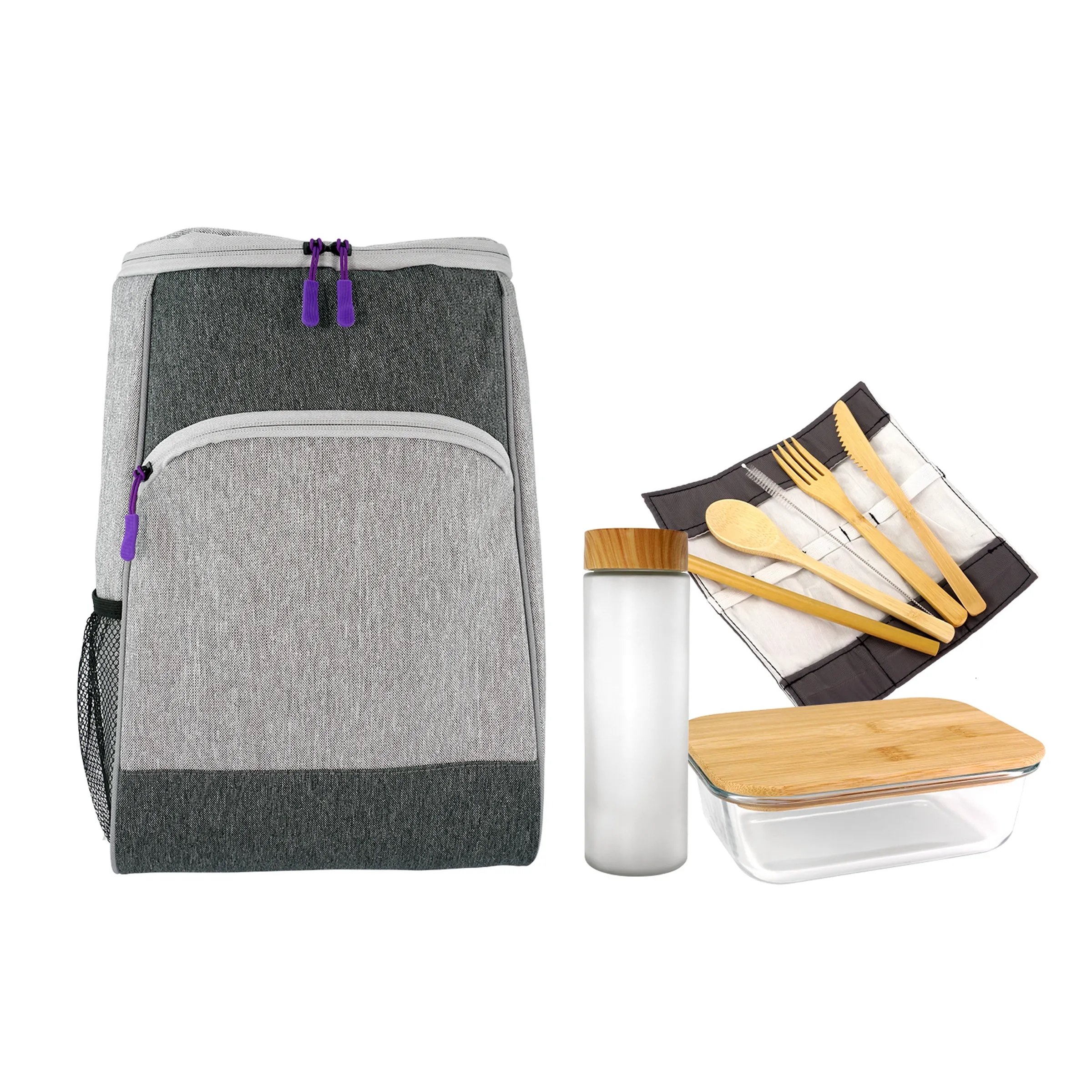 BAY COOLER BACKPACK GLASS LUNCH SET 3