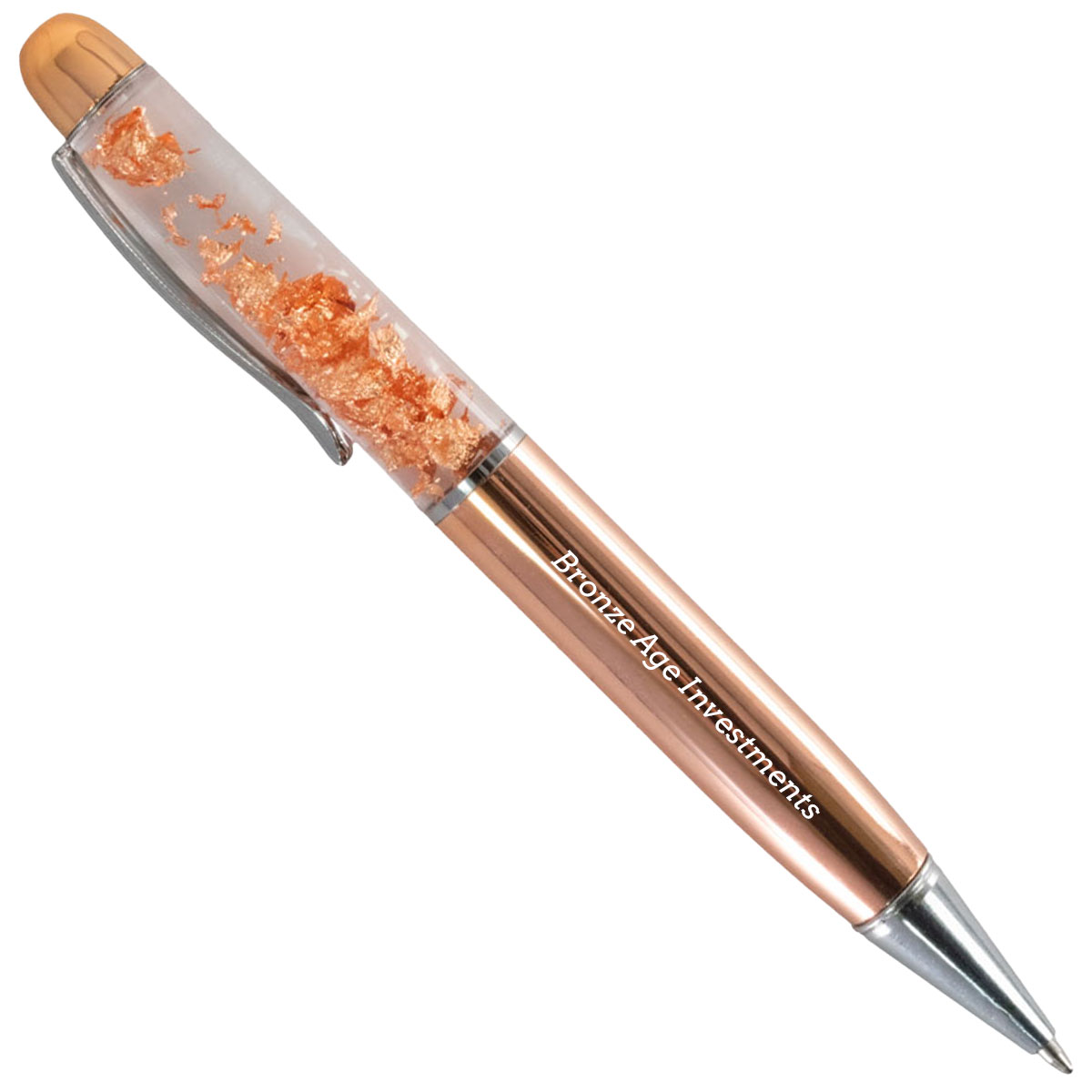 Floating Bronze Flake Pen 2
