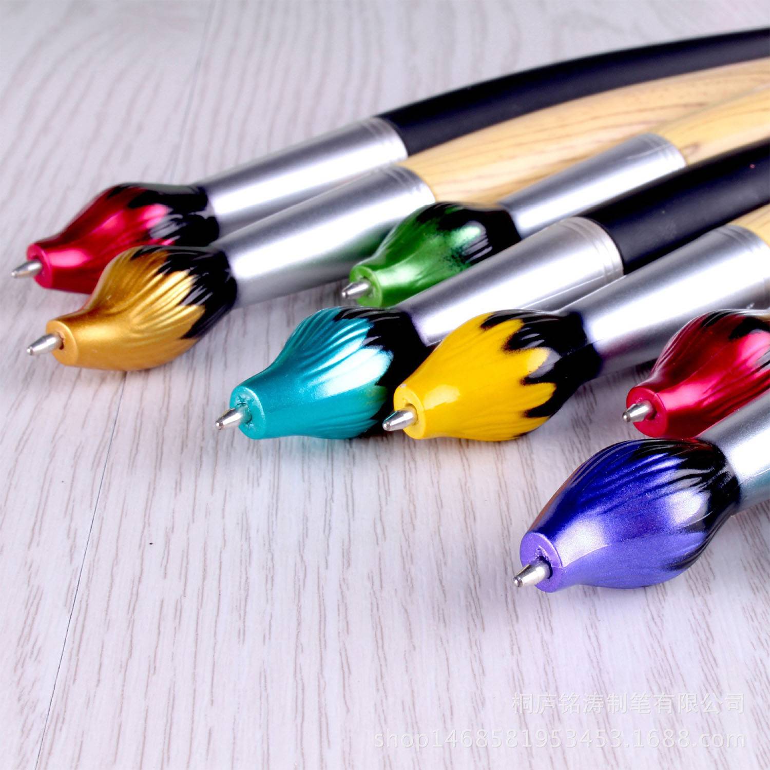 2 in 1 Flame Shaped Stylus Ballpoint Pen 3