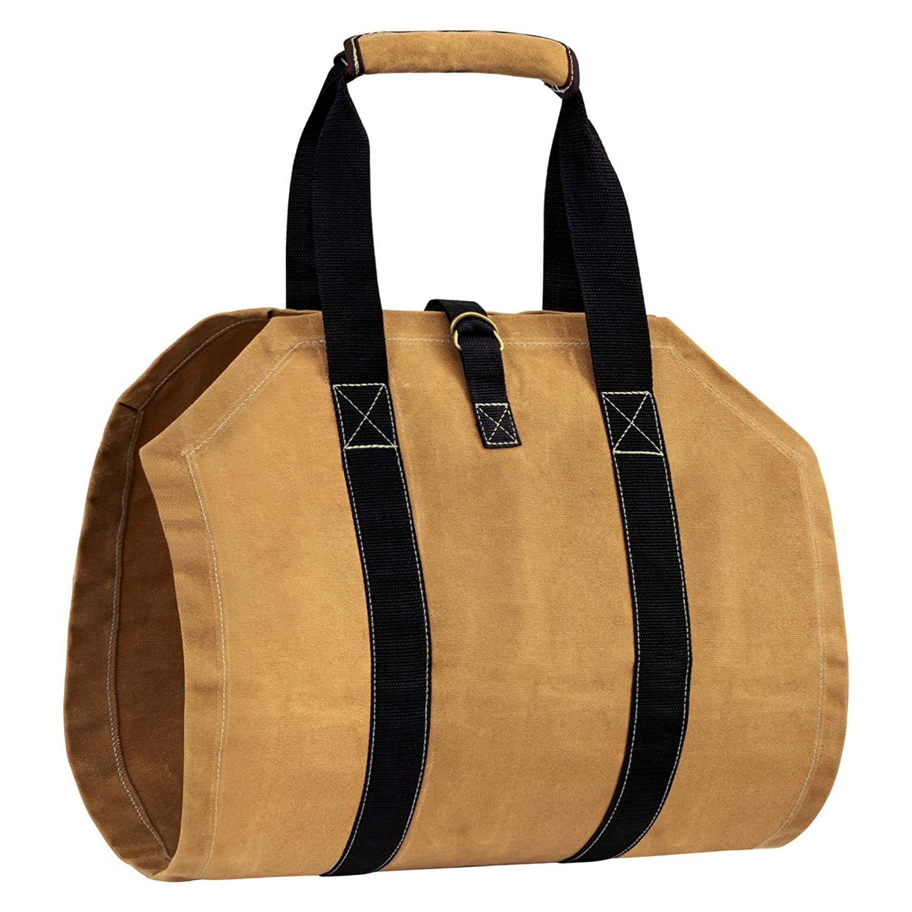 Canvas Large capacity outdoor hand-held firewood storage bag 2