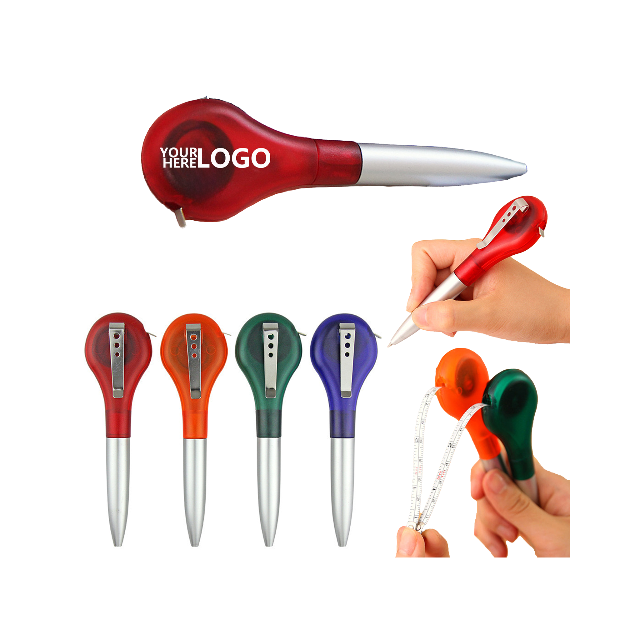 Customizable Logo Retractable Ruler Ballpoint Pen 2