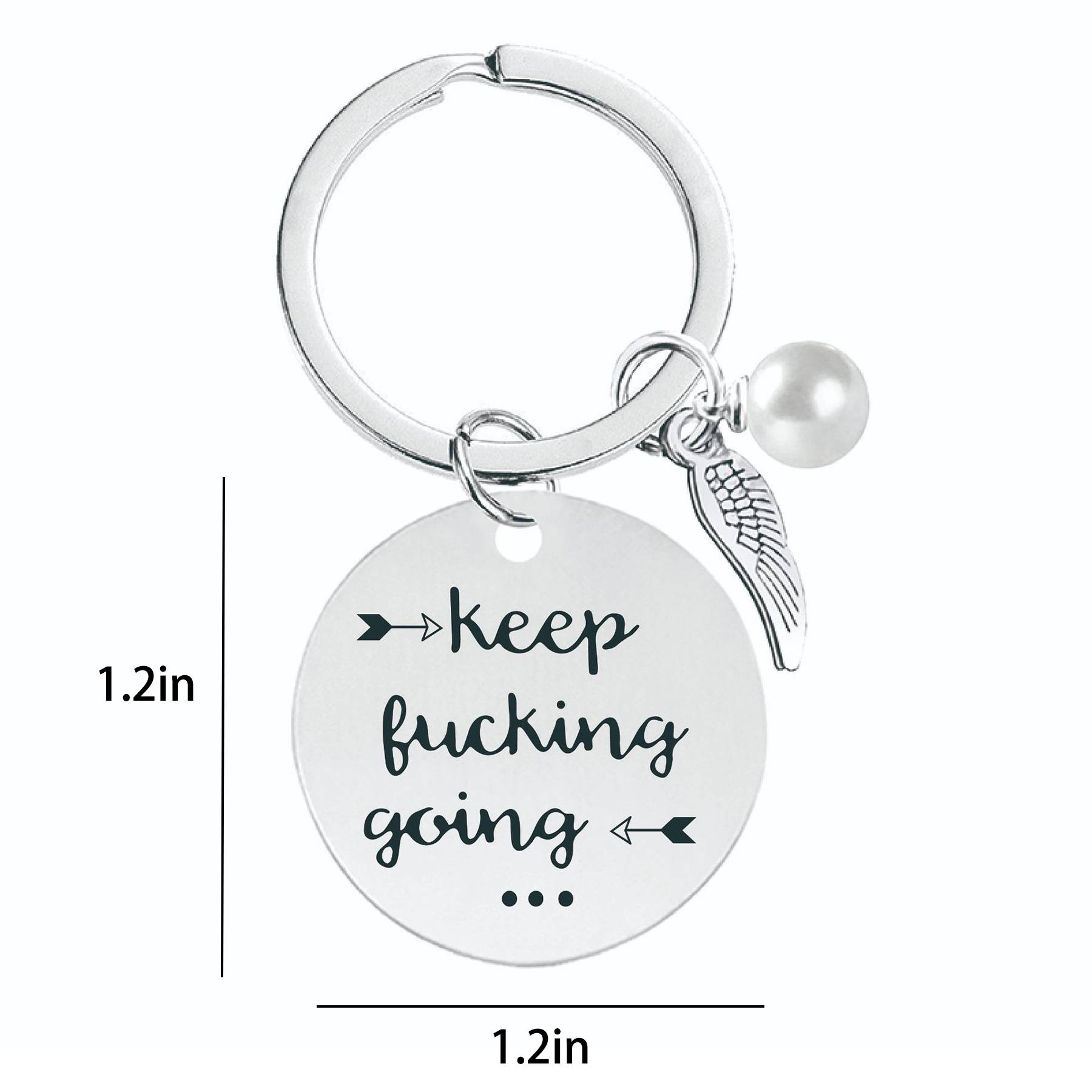 Custom lettering Christmas/ birthday keychain gift 2