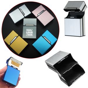 Brushed Aluminum Panel Cigarette Case 9