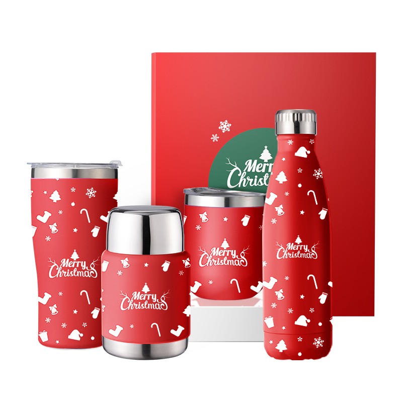 Christmas Gift Vacuum Cup Set 4