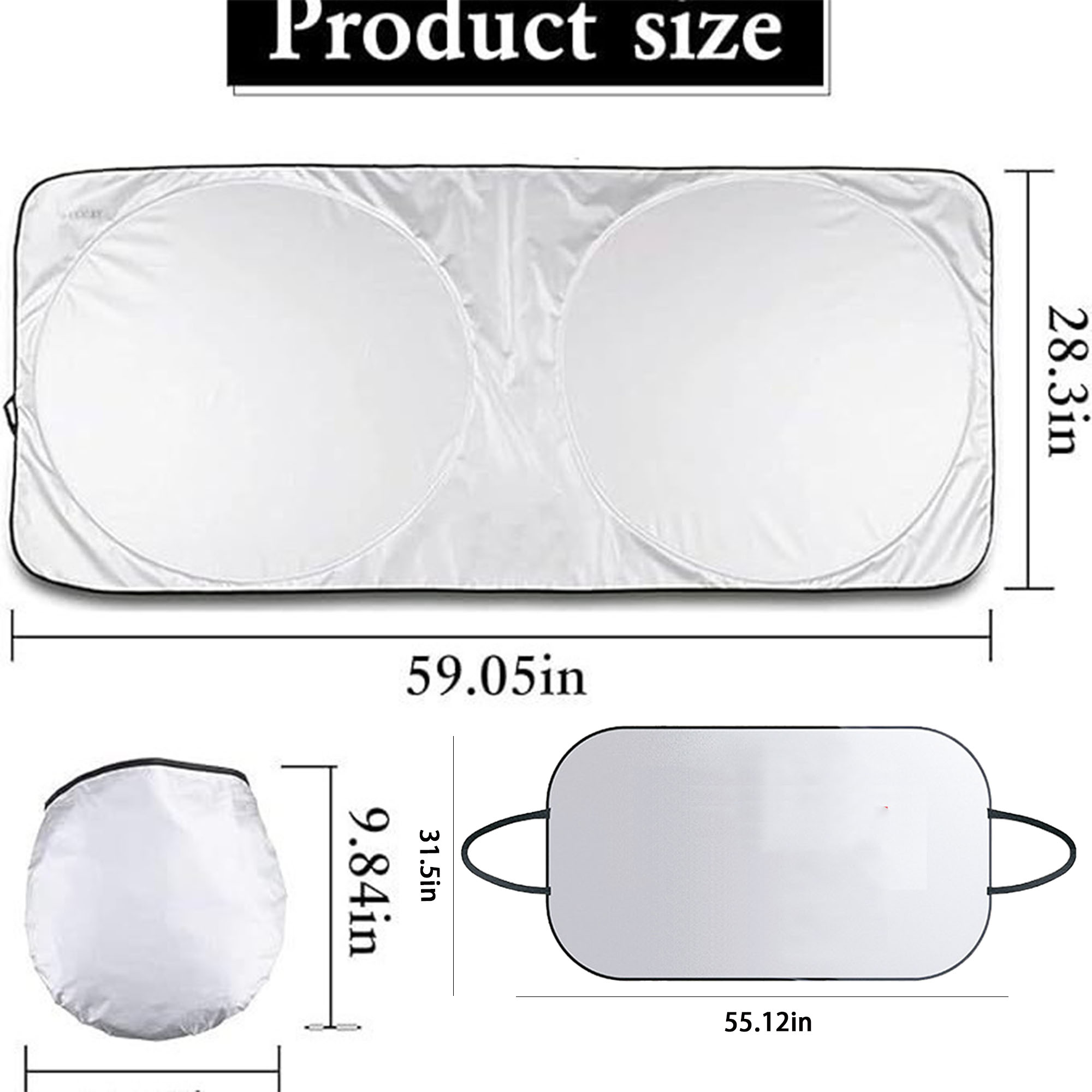 Universal Telescopic Car Windshield Sunshade MOQ 20 PCS 3