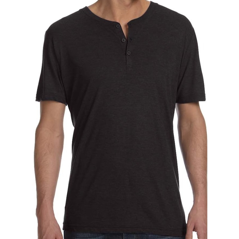 Bella Mens Triblend Short-Sleeve Henley 5