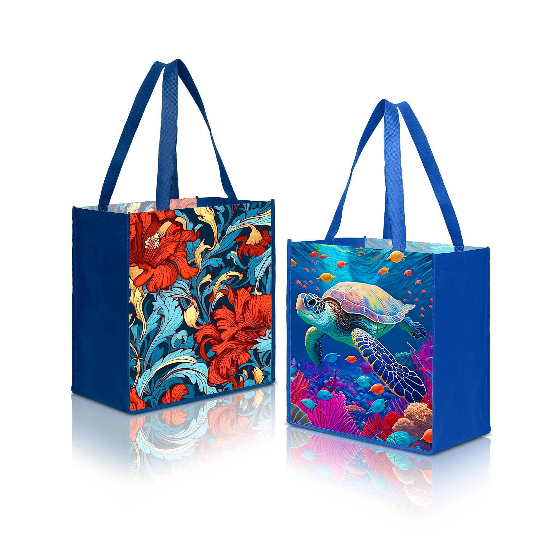 Laminated Non Woven Tote Bag 13" X 13" X 5" 6