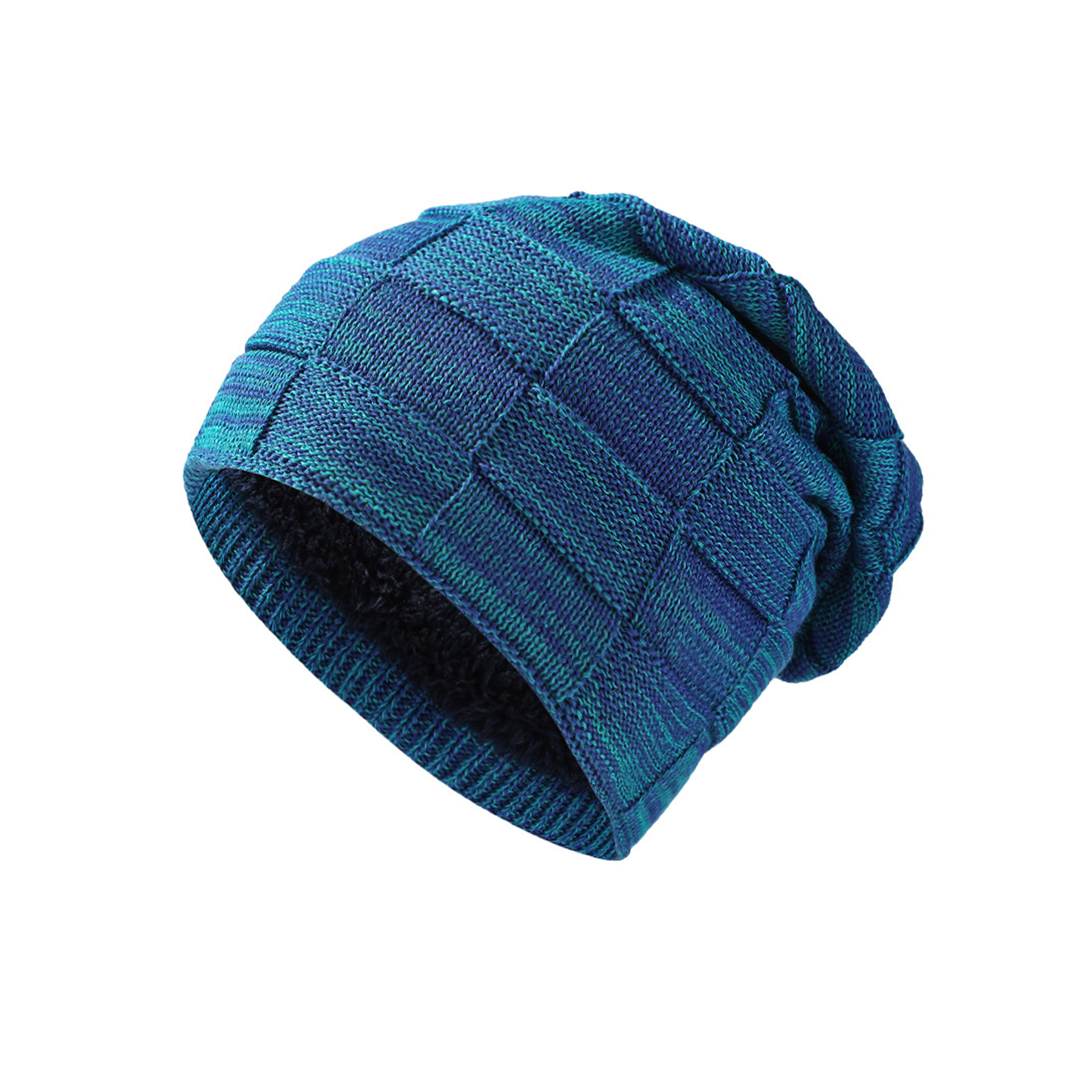 Men Lined Knit Warm Thick Binie Hat 7