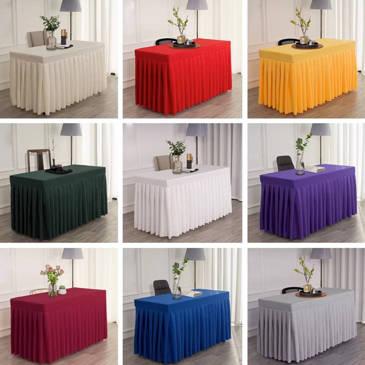 Polyester Rectangular Tablecloth Cover 6