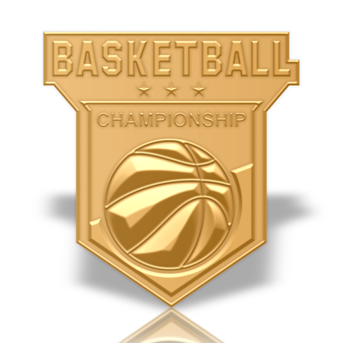 Solid Iron Lapel Pin with Dual Plating 3