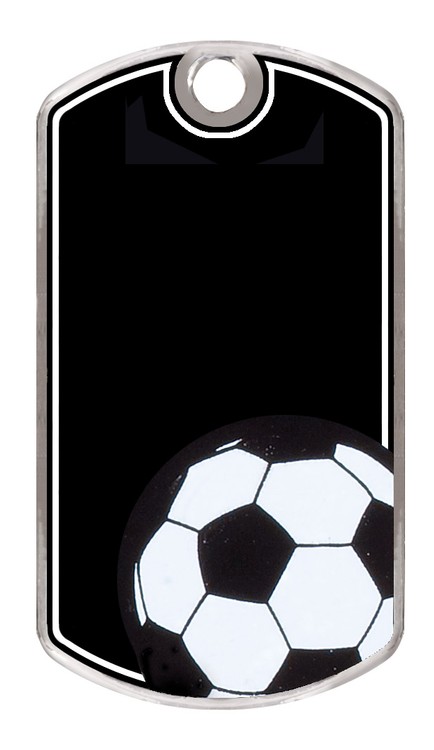 Soccer Metal Dog Tag 2