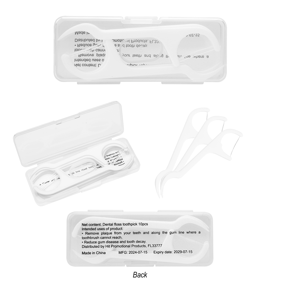 10 Pc. Dental Flosser Pick Kit 3