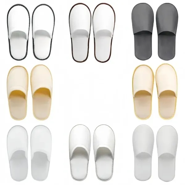 Cozy Coral Fleece Hotel Slippers - Soft Comfortable Footwear 11
