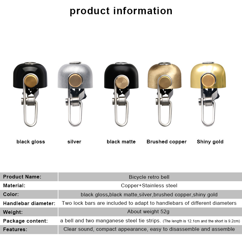 Classic Bicycle Bell, Bike Ring Bell with Loud Sound 13