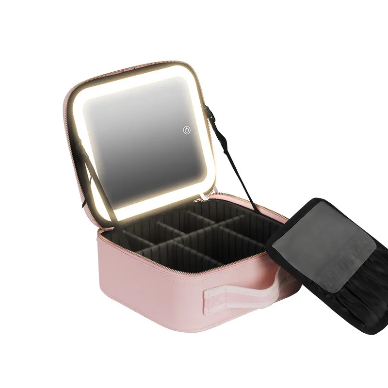Large Cosmetic Bag With Lamp And Mirror 4