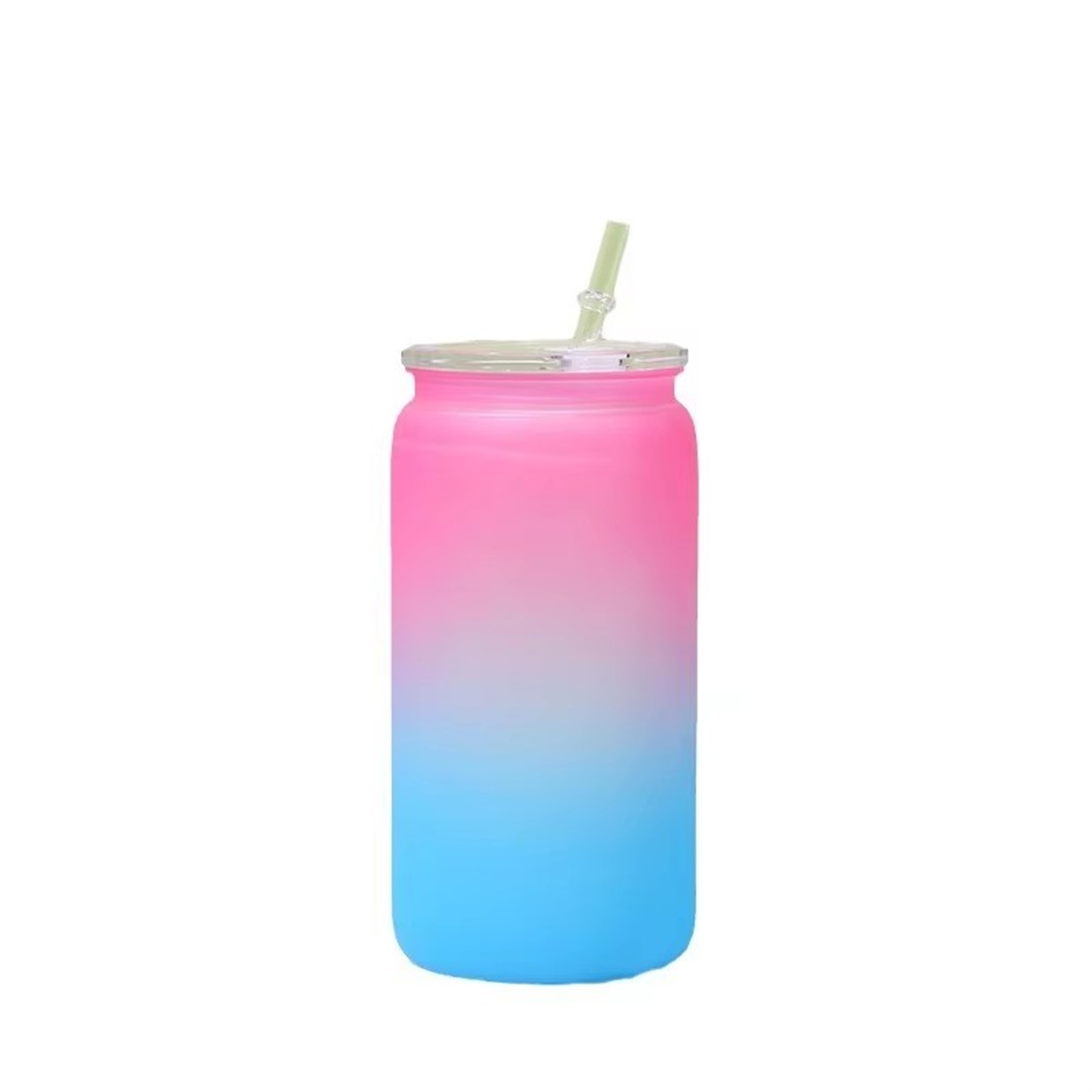 16oz Plastic Mason cup with straw 2