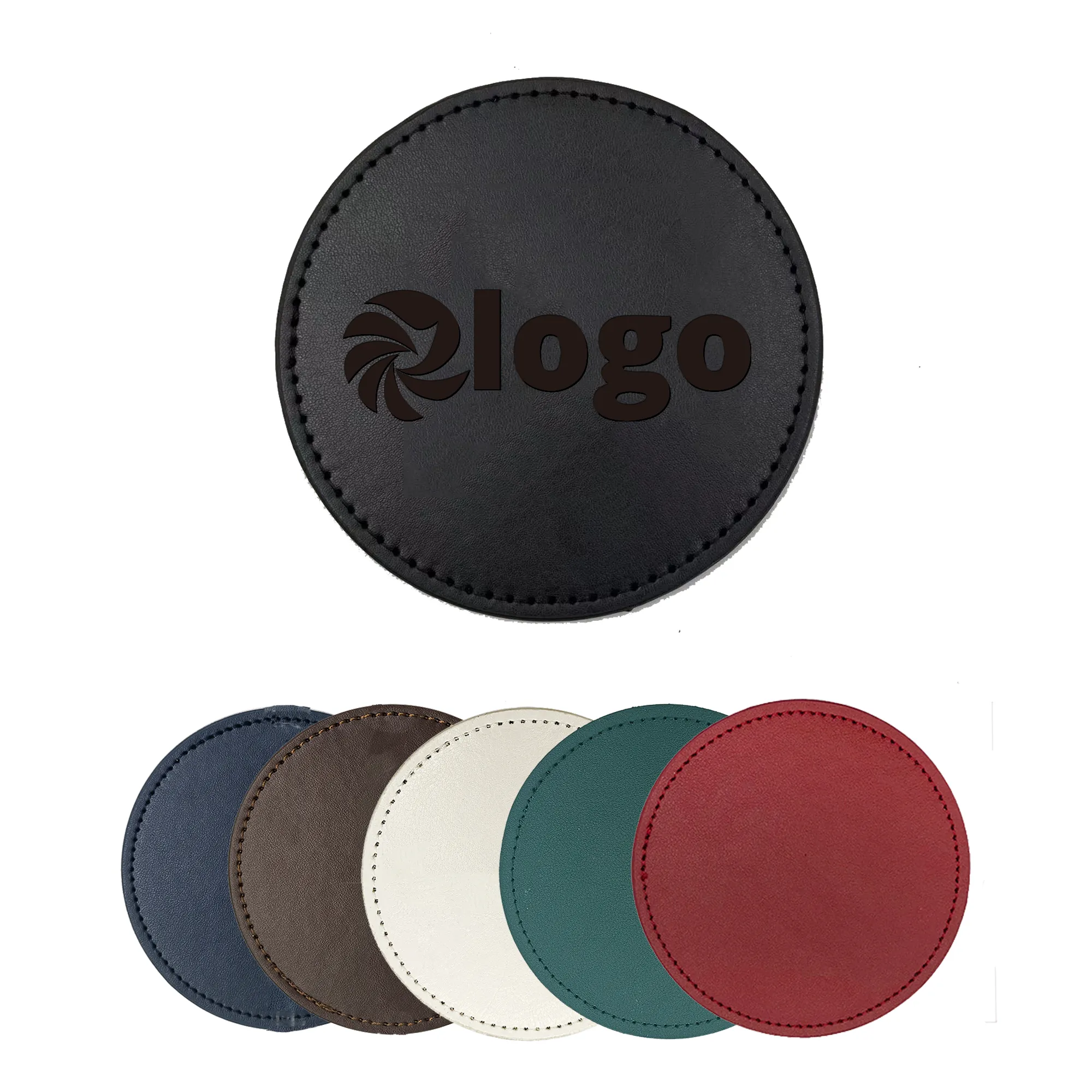 PU Leather Premium Round Coaster