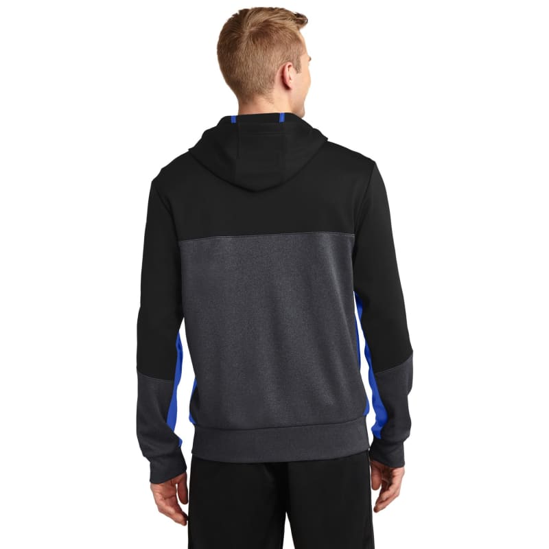 Sport-Tek Tech Fleece Colorblock Full-Zip Hooded Jacket. 20