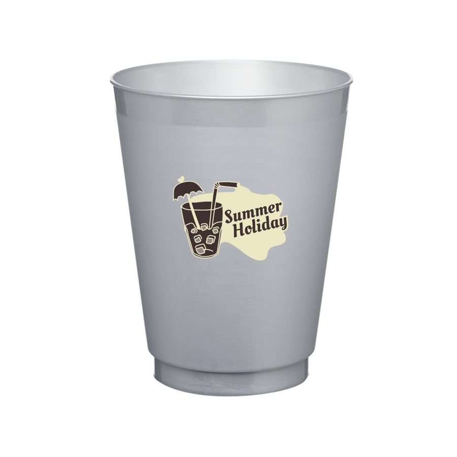 Flexible Frosted Plastic Stadium Cups 16 oz. 10