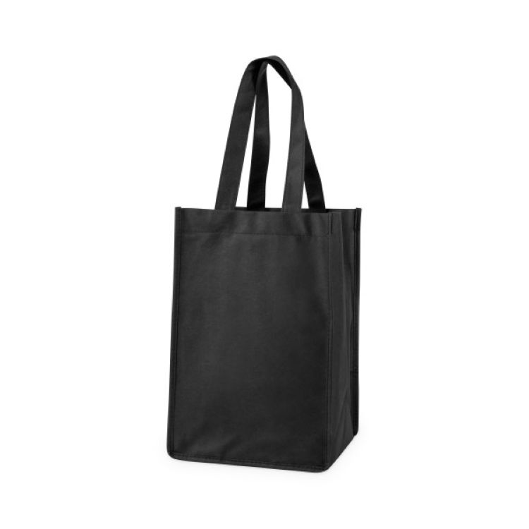 True® 4 Bottle Non-Woven Wine Tote 15