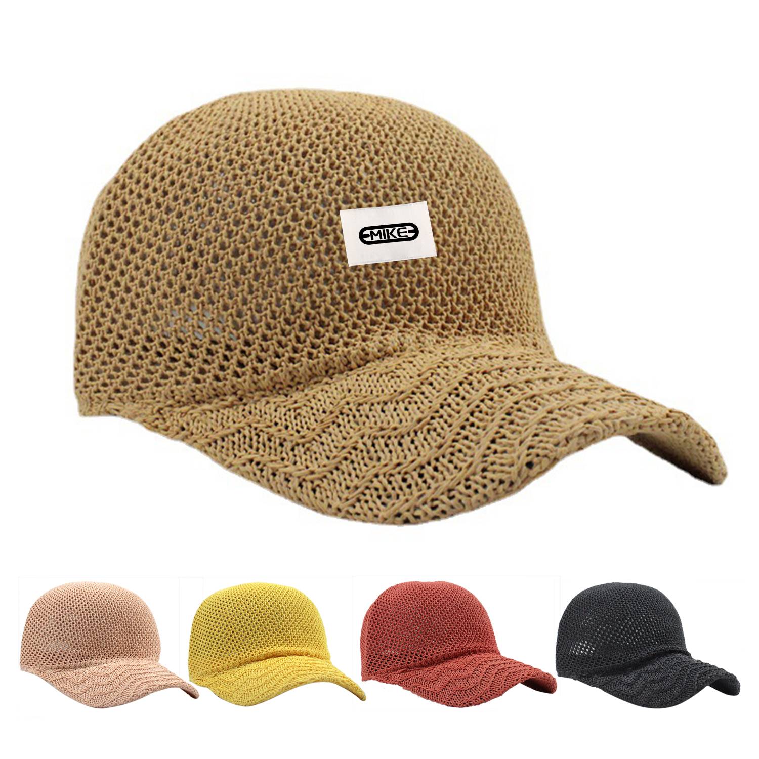 Knitted Peaked Cap Sunshade Summer Hat 4